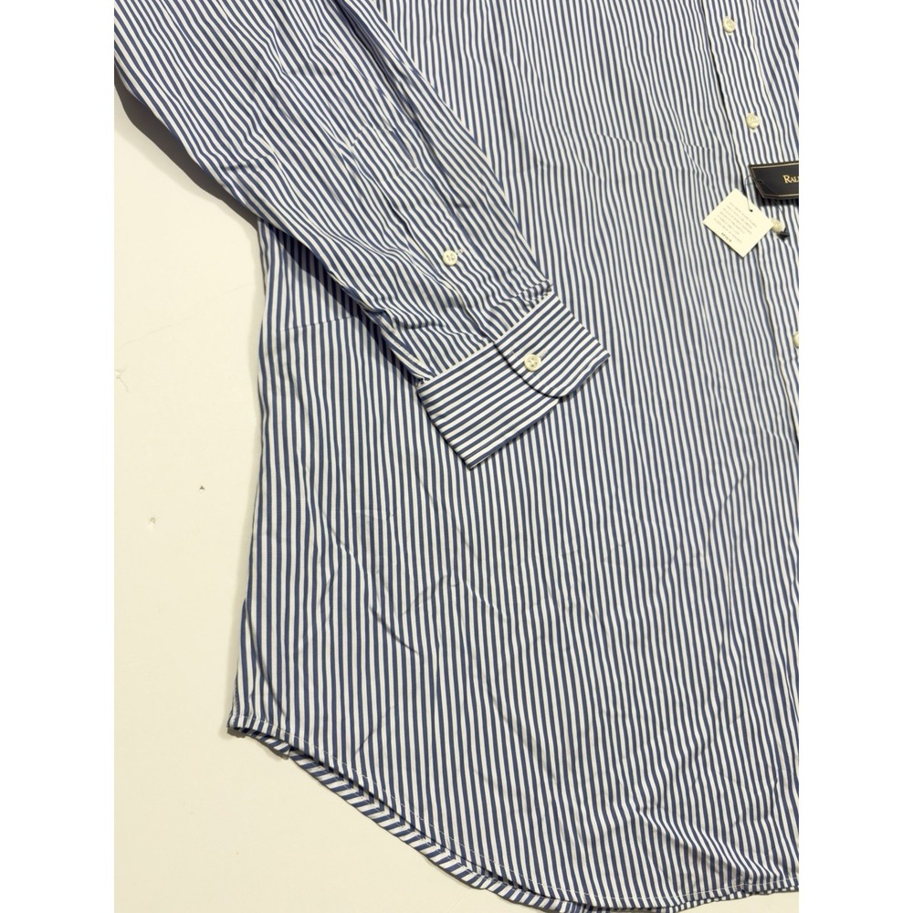 NWT Polo Ralph Lauren Men Classic Button Down Oxford Poplin Shirt Pinstripe 2XLT - Picture 5 of 12
